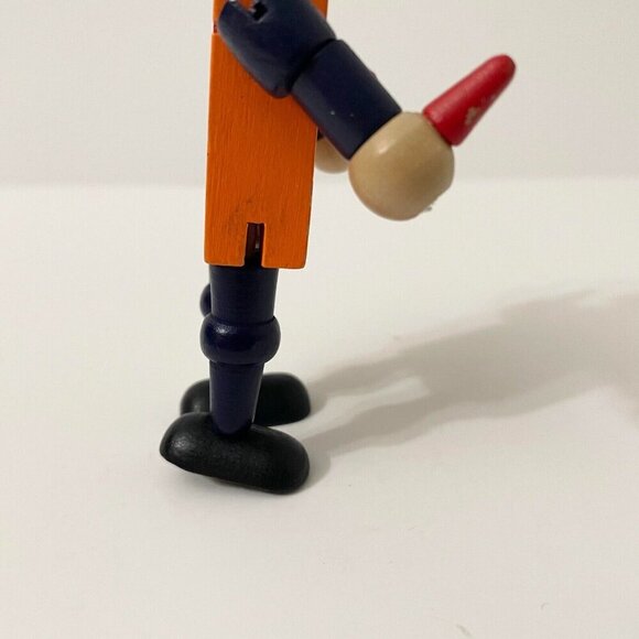 Turkish Airlines Small Wooden Toy Plane Coordinator Moveable Arms and Legs - Picture 12 of 16